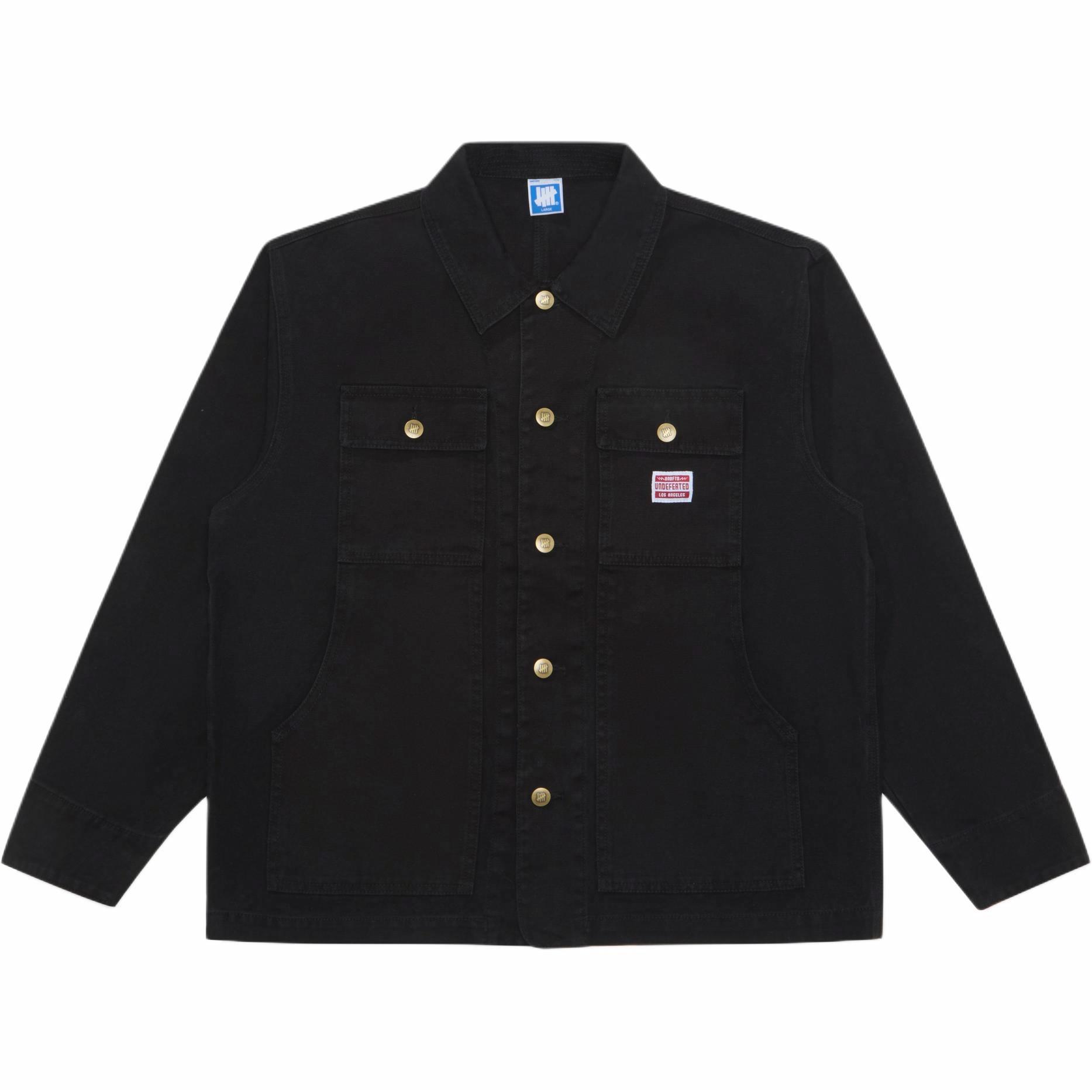 Cheap UNDEFEATED SS25 Five-Stripes Small Logo Denim Workwear Jacket Unisex. UC51GWJ03M