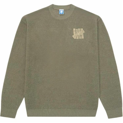 UNDEFEATED SS25 Vintage Military Style Letter Print Oversized Sweater Unisex UC51GKR01M Details for UNDEFEATED SS25 Vintage Military Style Letter Print Oversized Sweater Unisex UC51GKR01M