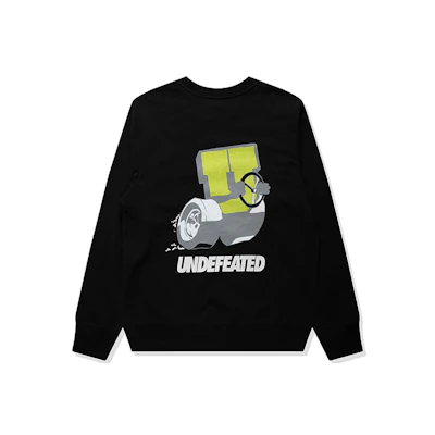 UNDFTD Striped Logo Car Print Pullover Sweatshirt Unisex Couples Edition UC23GKH07M
