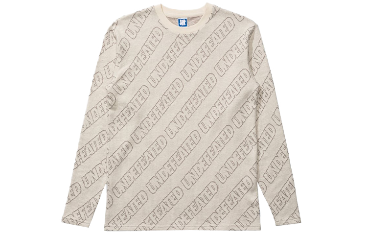 UNDFTD Unisex Jacquard Crewneck Pullover Sweatshirt UT14GLS03M