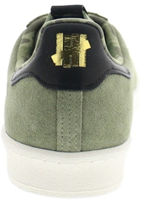 UNDEFEATED x A Bathing Ape x adidas Campus 80s 'Olive' G95033 Lookbook UNDEFEATED x A Bathing Ape x adidas Campus 80s 'Olive' G95033