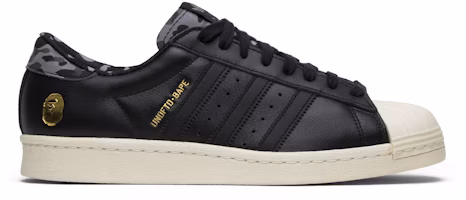 UNDEFEATED x A Bathing Ape x adidas Superstar 80s 'Black' B34291 UNDEFEATED x A Bathing Ape x adidas Superstar 80s 'Black' B34291