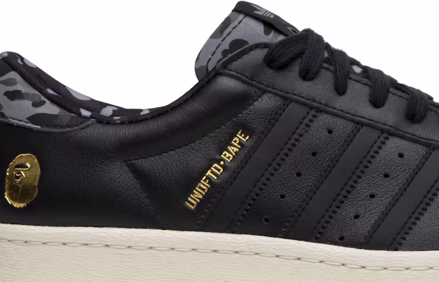 UNDEFEATED x A Bathing Ape x adidas Superstar 80s 'Black' B34291 Order UNDEFEATED x A Bathing Ape x adidas Superstar 80s 'Black' B34291