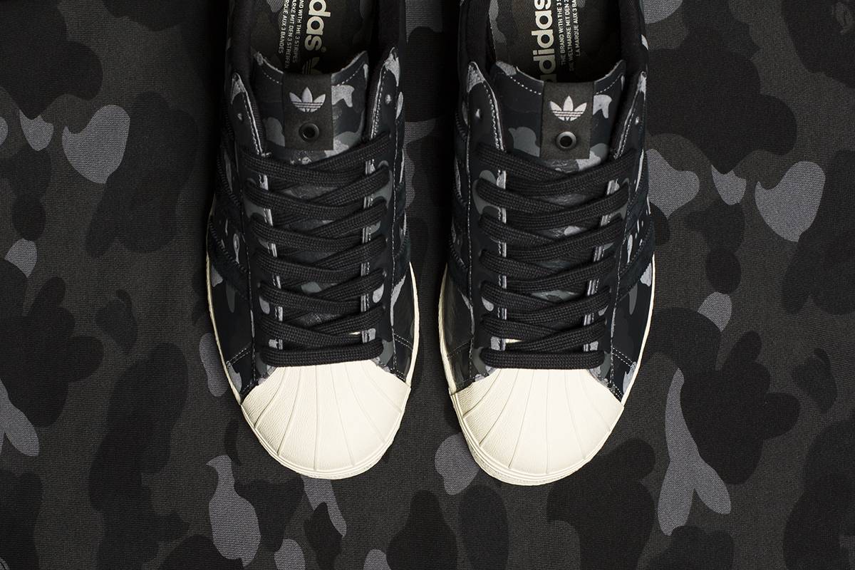 Buy UNDEFEATED x A Bathing Ape x adidas Superstar 80s Black Camo S74774 Novelship