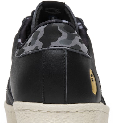 UNDEFEATED x A Bathing Ape x adidas Superstar 80s 'Black' B34291 Sizing UNDEFEATED x A Bathing Ape x adidas Superstar 80s 'Black' B34291