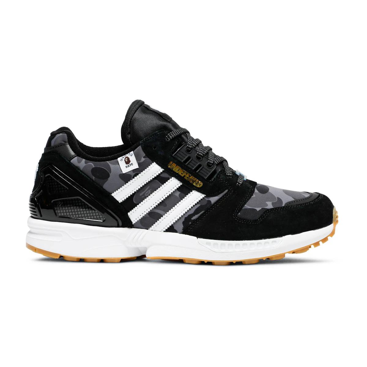 UNDEFEATED x BAPE x adidas ZX 8000 黒カモ (A-ZX) FY8852を購入 UNDEFEATED x BAPE x adidas ZX 8000 黒カモ (A-ZX) FY8852を購入