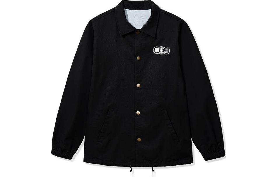 UNDFTD ASSC FW23 Black Logo Print Collared Jacket Unisex UI34GWJ02M 圖 3