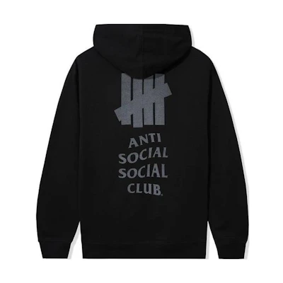 UNDFTD ASSC Logo Hoodie Black Unisex Collaboration Pullover UI34GKH10M