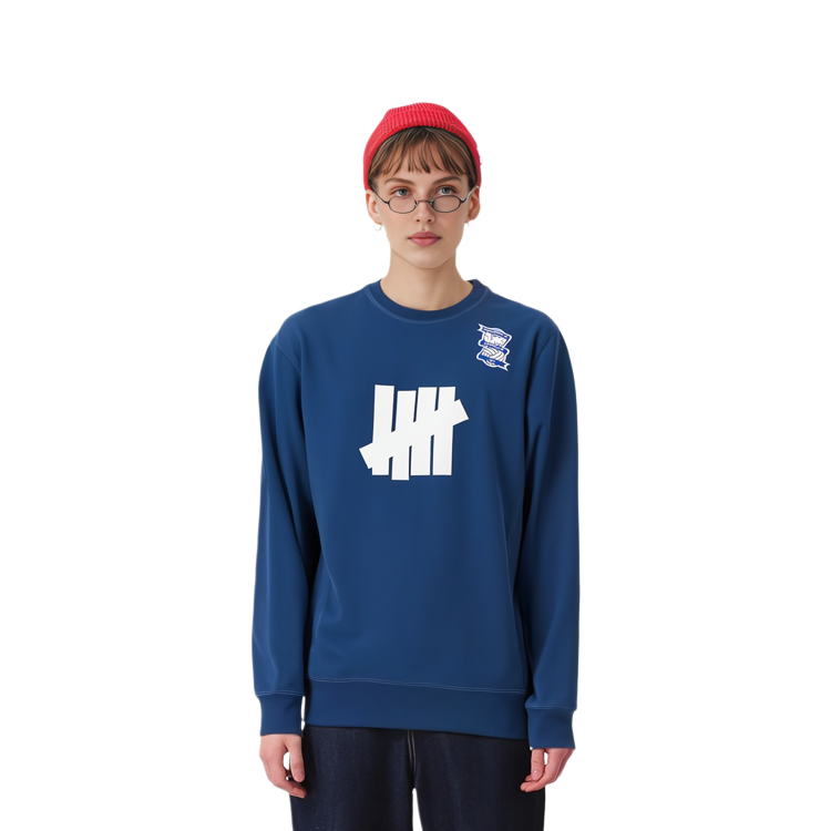 Details for UNDEFEATED x BCFC FW23 五杠标志男女同款圆领卫衣 UI34GKC01M