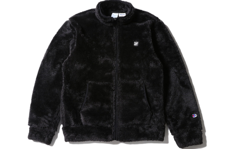 UNDEFEATED x Champion FW19 Unisex Black Sherpa Jacket C8-Q642