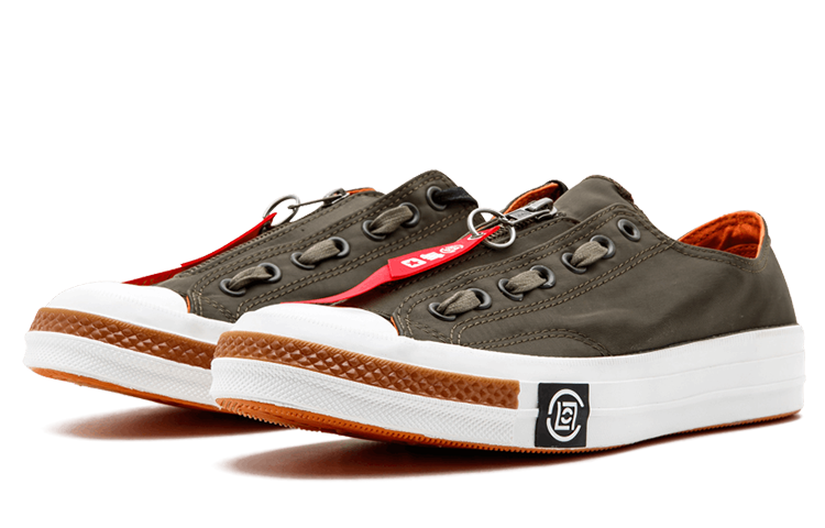 Lookbook UNDEFEATED x Clot x Converse Chuck 70 Ox 'Bronze Green' Pria Sneaker 141754C