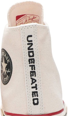 UNDEFEATED x Converse Chuck 70 High 'Parchment' Lelaki Perempuan Sneakers. 168247C Sizing UNDEFEATED x Converse Chuck 70 High 'Parchment' Lelaki Perempuan Sneakers. 168247C