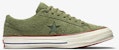 UNDEFEATED x Converse One Star Suede Rendah 'Olive' 158894C