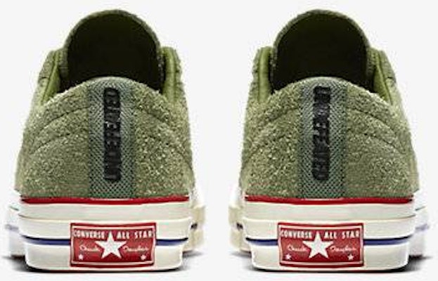 UNDEFEATED x Converse One Star Suede Rendah 'Olive' 158894C Shop UNDEFEATED x Converse One Star Suede Rendah 'Olive' 158894C