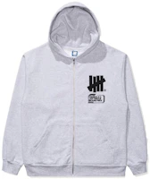 UNDEFEATED x F1 LVGP Letter Print Zip Hoodie Jacket Unisex Grey 70101-ASH UNDEFEATED x F1 LVGP Letter Print Zip Hoodie Jacket Unisex Grey 70101-ASH