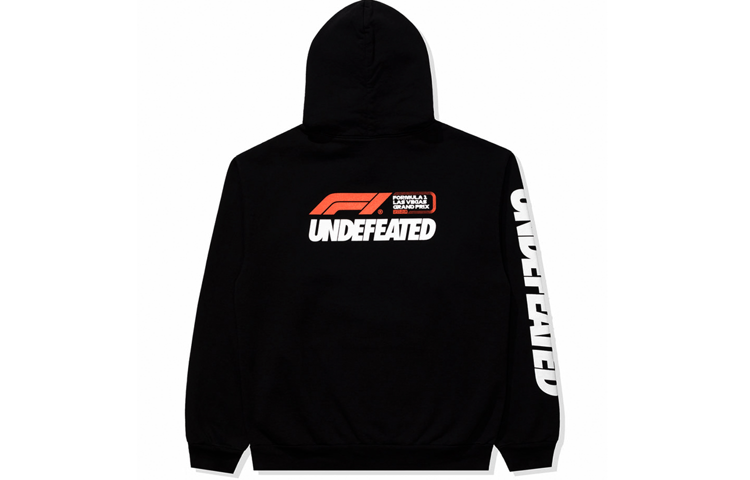 Shop UNDEFEATED x F1 LVGP 標誌印花連帽衫 男女款 黑色 70100-BLACK