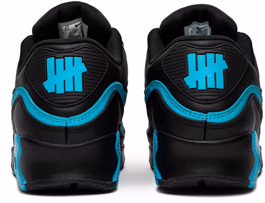 UNDEFEATED x Nike Air Max 90 'Black Blue Fury' CJ7197-002 Details for UNDEFEATED x Nike Air Max 90 'Black Blue Fury' CJ7197-002