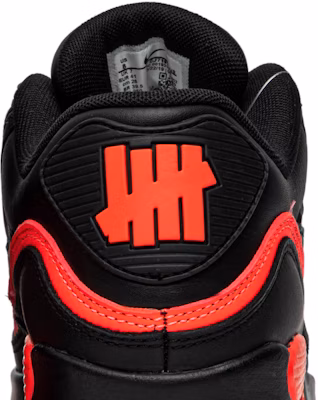 UNDEFEATED x Nike Air Max 90 'Black Solar Red' CJ7197-003 Sizing UNDEFEATED x Nike Air Max 90 'Black Solar Red' CJ7197-003
