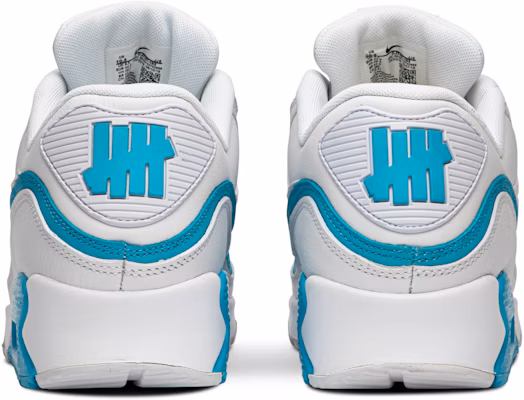UNDEFEATED x Nike Air Max 90 'Putih Biru Marah' CJ7197-102 Details for UNDEFEATED x Nike Air Max 90 'Putih Biru Marah' CJ7197-102