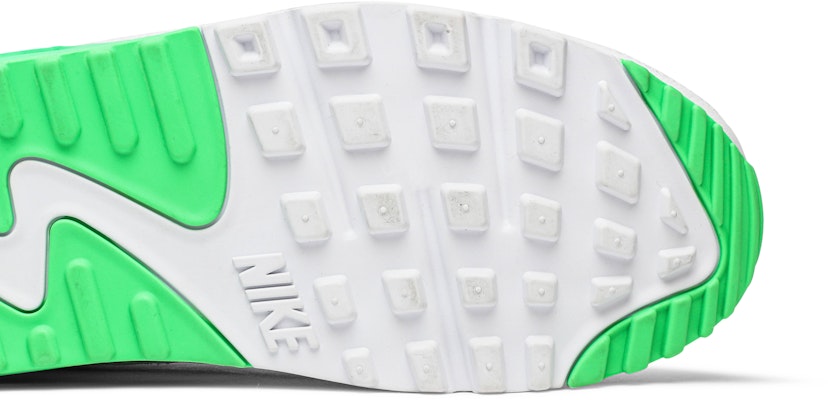 White and hot sale neon green nikes