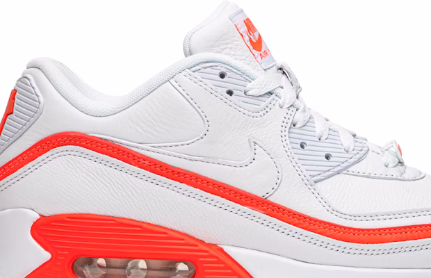 Undefeated x nike air max 90 white red outlet