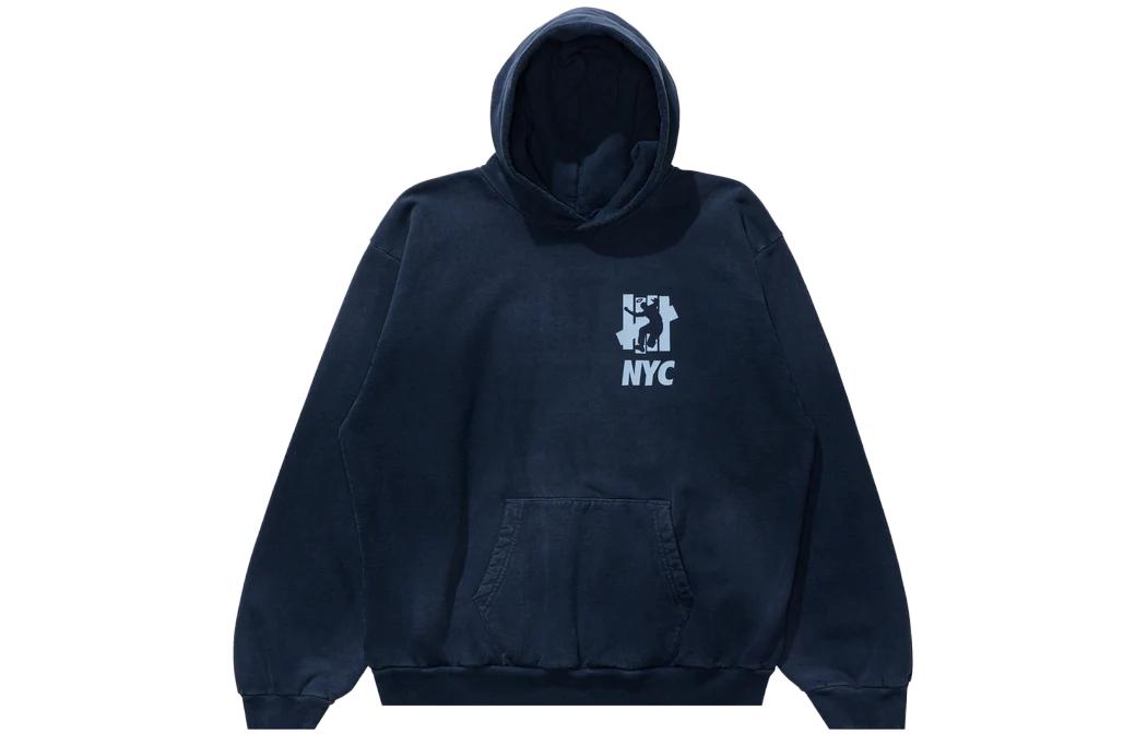 UNDFTD Union NYC FW23 Logo Hoodie Navy Unisex 70086-UNDFTD