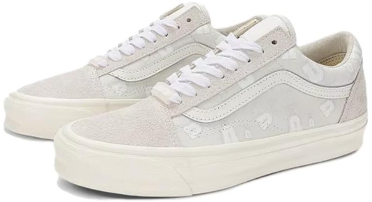Undefeated x Vans OG Old Skool LX 'U-Man - Blanc de Blanc' VN0A4P3XJVY Lookbook Undefeated x Vans OG Old Skool LX 'U-Man - Blanc de Blanc' VN0A4P3XJVY