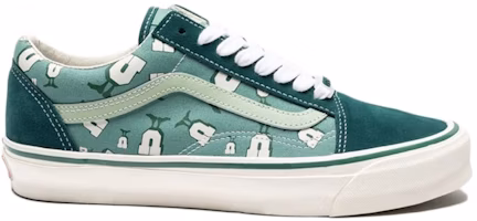 UNDEFEATED x Vans Vault OG Old Skool LX 'U-Man Bistro Green' UNDEFEATED x Vans Vault OG Old Skool LX 'U-Man Bistro Green'