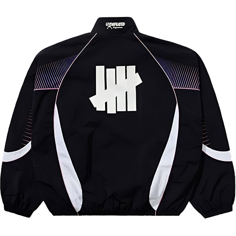 Lookbook UNDEFEATED x Xuperman FW24 5-Stripe Logo Print Woven Casual Jacket Unisex UC43GWJ20M