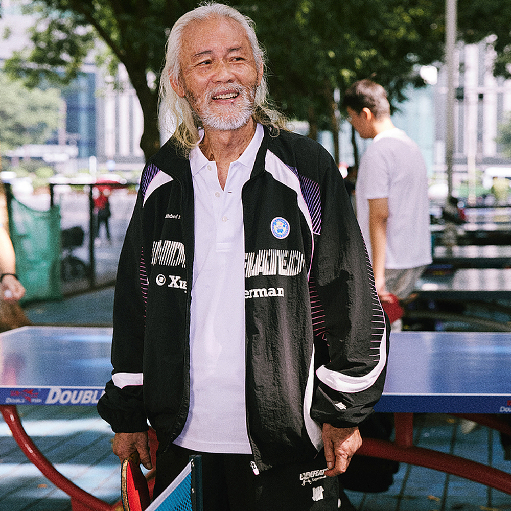 Shop UNDEFEATED x Xuperman FW24 5-Stripe Logo Print Woven Casual Jacket Unisex UC43GWJ20M