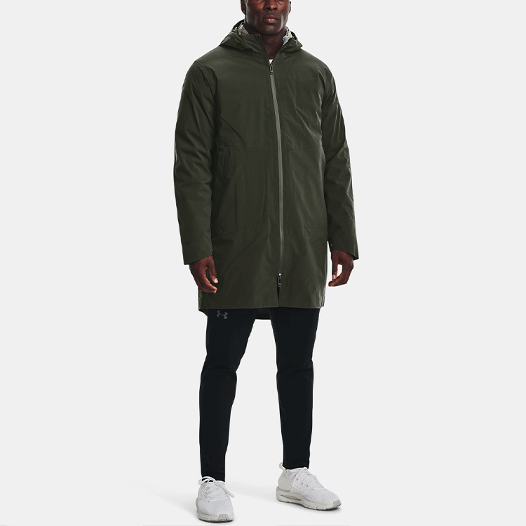 Shop Under Armour Jaket Panjang 3-in-1 Training Hoodie - The Rock Hijau. 1364891-310