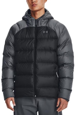 Under Armour Jaket Puffer Hitam Abu Tahan Angin Berhood & Logo Desain. 1364903-002 Purchase Under Armour Jaket Puffer Hitam Abu Tahan Angin Berhood & Logo Desain. 1364903-002