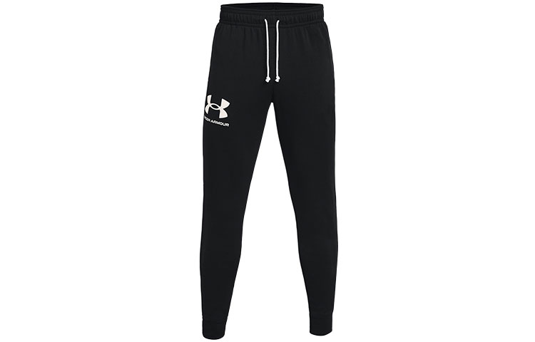 Under Armour  Black Rival Logo Jogger Sports Pants Breathable Casual Fit. 1361642-001