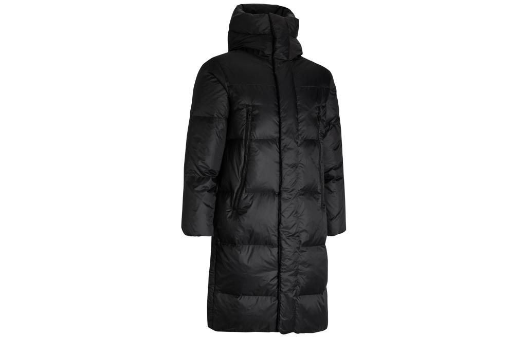 Under Armour  Black Solid Casual Hooded Down Jacket with Large Pocket 1382092-001