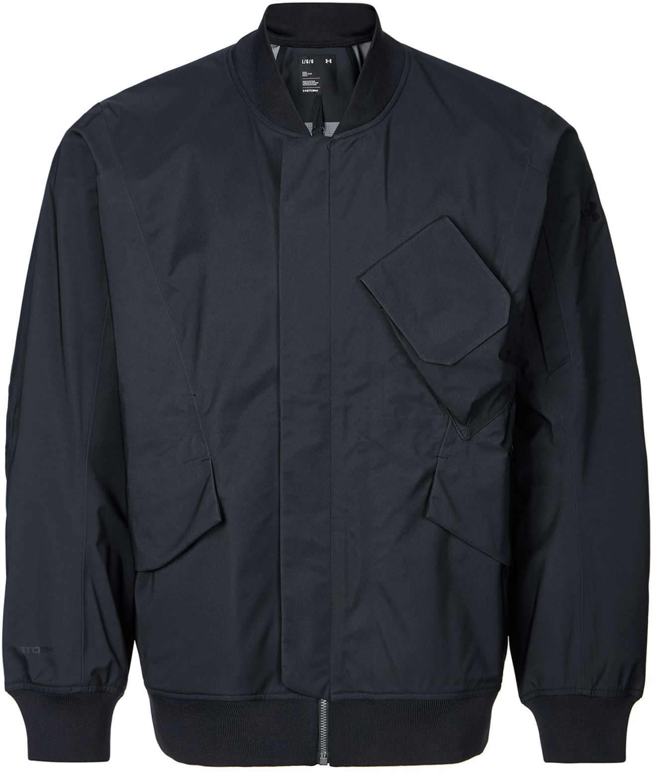 under-armour-black-vintage-waterproof-full-zip-flight-jacket-1387989-001