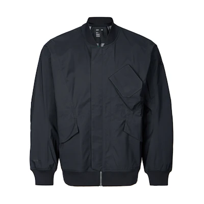 Under Armour Black Vintage Waterproof Full-Zip Flight Jacket. 1387989-001
