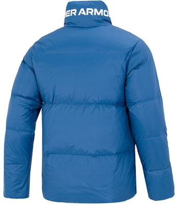 Under Armour Jaket Puff Biru Kasual Sukan Kolar Tegak Hangat Lelaki/Wanita. 1375449-437 Lookbook Under Armour Jaket Puff Biru Kasual Sukan Kolar Tegak Hangat Lelaki/Wanita. 1375449-437