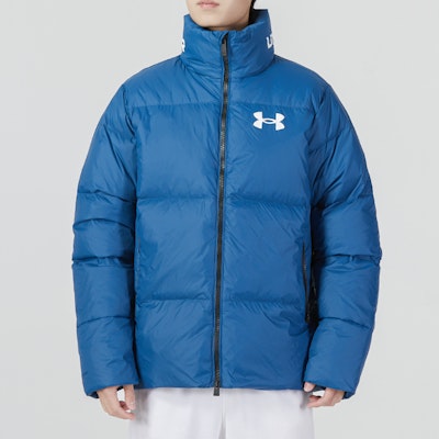 Under Armour Jaket Puff Biru Kasual Sukan Kolar Tegak Hangat Lelaki/Wanita. 1375449-437 Shop Under Armour Jaket Puff Biru Kasual Sukan Kolar Tegak Hangat Lelaki/Wanita. 1375449-437