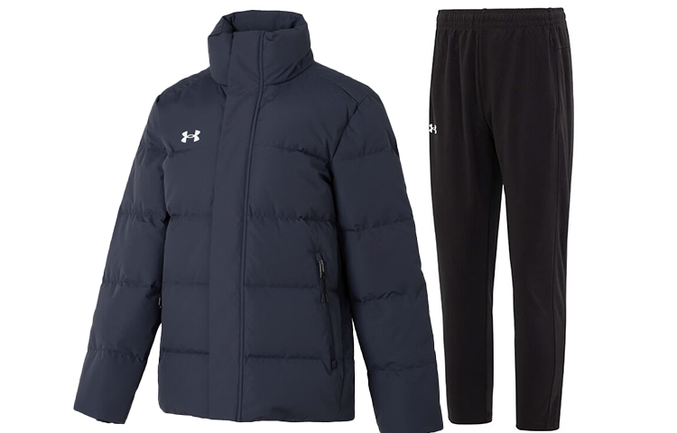 Under Armour  Breathable Down Jacket and Knit Pants Tracksuit. 23600802-013+23600703-001