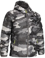 Under Armour Camo Quilted Hooded Down Jacket Gray Short Training Style 1383435-294 Under Armour Camo Quilted Hooded Down Jacket Gray Short Training Style 1383435-294