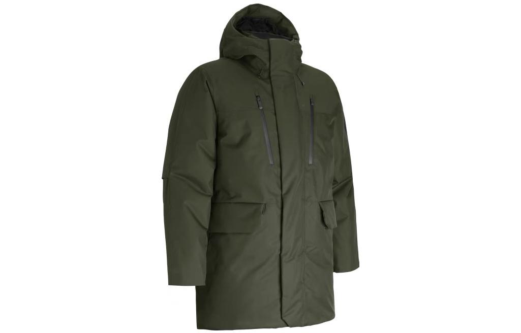 Under Armour  Green Plain Hooded Casual Sports Down Jacket. 1378827-390