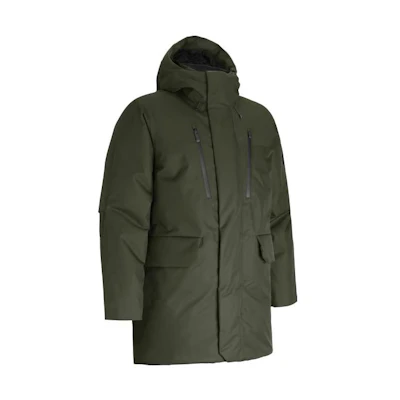 Under Armour Green Plain Hooded Casual Sports Down Jacket. 1378827-390