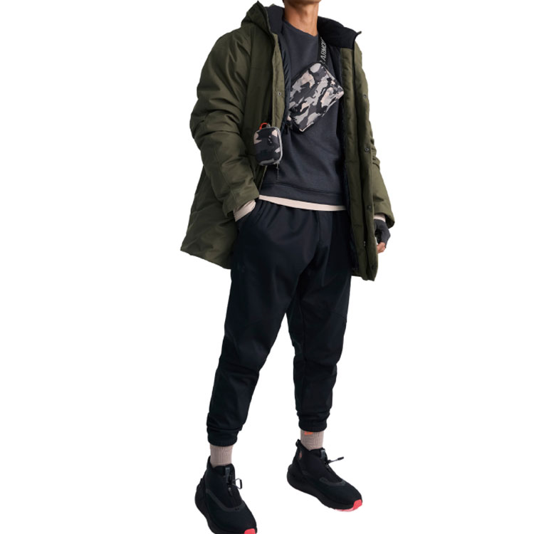 Shop Under Armour Jaket Sukan Kasual Bertudung Hijau Plain Lelaki. 1378827-390