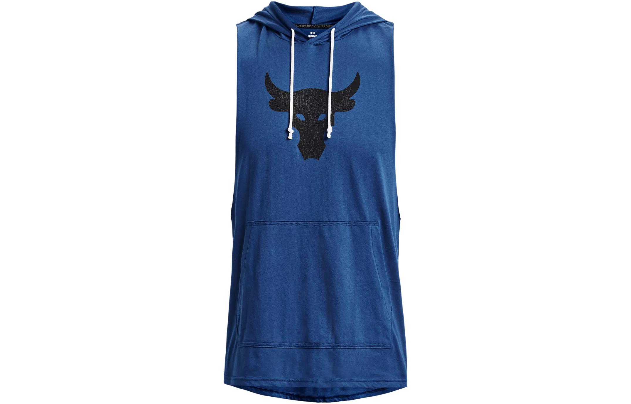 Under Armour  Logo Print Sleeveless Hoodie Vest - Fantasy Blue 1376939-471