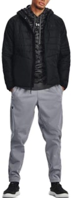 Under Armour Jaket Tebal Zip-Up Warna Solid Hitam 1378494-001 Shop Under Armour Jaket Tebal Zip-Up Warna Solid Hitam 1378494-001