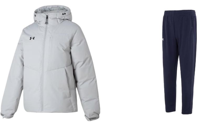 Buy Under Armour 連帽外套與純色運動長褲套裝 休閒穿搭組合. 23600801-009+23600703-409