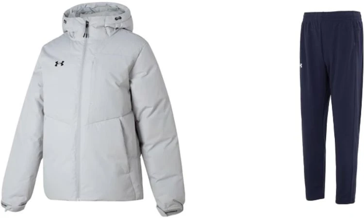 under-armour-zip-hoodie-and-solid-color-sweatpants-sports-set-casualwear-23600801-009-23600703-409