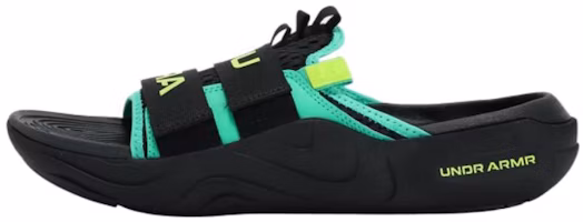 Under Armour Alpha Slides 'Black Green' 3025051-002 Under Armour Alpha Slides 'Black Green' 3025051-002
