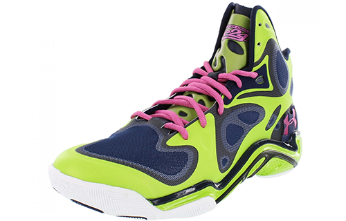 Lookbook Under Armour Anatomix Spawn Vert Bleu Rose 1238925-389