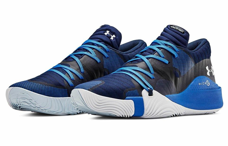 Lookbook Under Armour Anatomix Spawn Low ''Navy Royal'' Herren Basketballschuhe 3021263-400